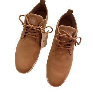 CLAE Mens Tan Canvas Lace Up Casual Shoes Sneakers Size 10.5